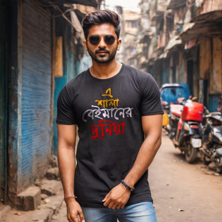Beimaner Duniya (Men) – Bengali Printed T-Shirt