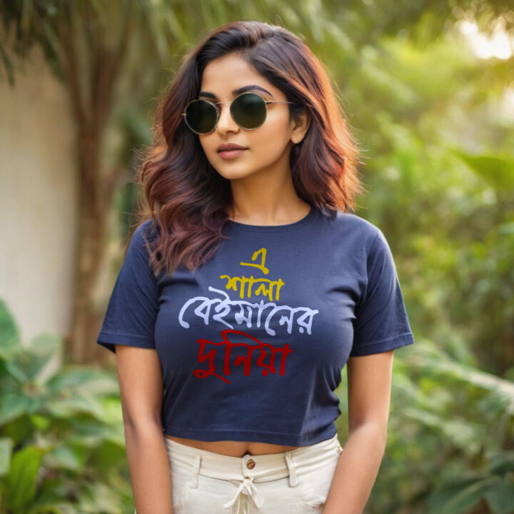 Beimaner Duniya (Women) – Bengali Printed T-Shirt